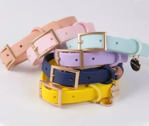 Benutzer definierte Luxus Gummi Silikon beschichtet Gurtband Haustier lange Blei benutzer definierte PVC wasserdichte Hunde leine Halsband Set - Product Image 2