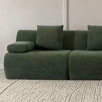 Elegante Stoff-Vakuumverpackte Komprimierte Sofas Einfacher Stil Günstiges Knochenloses Sofa 3-Sitzer Komprimiertes Sofa