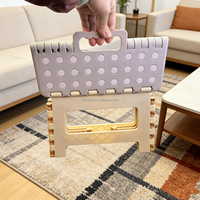 Fabrikpreis Moderner Multifunktionaler PP Mehrfarbiger Tragbarer Klappbarer Tritthocker für Outdoor, Schlafzimmer & Schule Heimgebrauch Möbel