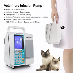 Bomba de infusão veterinária compacta do equipamento do aparelho médico barato portátil com aquecedor fluido