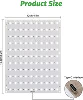 Papan lampu latar LED CMYK, penjualan laris baru, papan Lab Bambu P1P X1C A1 Printer 3D 5V USB, suku cadang Panel aksesoris DIY