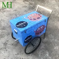 Jalan Mobile Push Es Loli Kasus Sepeda Ice Cream Penjual Keranjang untuk Dijual