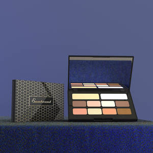 Palette de fard à paupières personnalisée 10 couleurs Palette de fard à paupières maquillage marque privée plastique clair vide 10 couleurs Palette de fard à paupières - Product Image 1