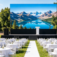 Écran LED de location couleur P3.91 étanche IP65, haute fréquence de rafraîchissement 500*1000 pour scène, toile de fond, exposition, événements de mariage