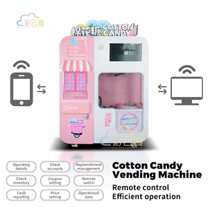 2025 New Commercial Full Automatic <strong>Cotton</strong> <strong>Candy</strong> Vending Machine Self-Service Robot <strong>Sugar</strong> for Business - Product Image 4