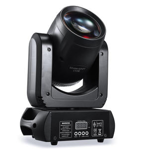 Yunqiミニビーム150W LEDムービングヘッドライト12CH <span class=keywords><strong>DMX</strong></span>サウンドアクティブRGBW IP33 18プリズム6000KディスコDJパーティーステージナイトクラブ - Product Image 1