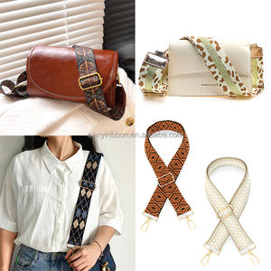 <span class=keywords><strong>Jacquard</strong></span> de haute qualité en polyester 100% à vente chaude avec sangle à boucle matérielle pour sac pour femme - Product Image 5