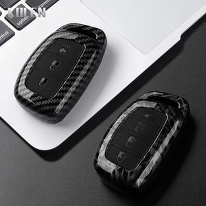 Funda de fibra de carbono estilo ABS para llave de coche Hyundai Ix35 I40 I20 I10 Tucson Elantra Creta Sonata Ioniq Accent - Product Image 4