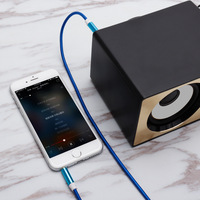 Câble audio TRS AUX 3,5 mm, conducteur en cuivre pur, tressé en nylon, haute qualité, transfert de données multifonctionnel pour téléphone portable 12
