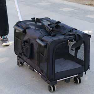 2025 कारखाने थोक लक्जरी डिजाइनर पालतू कुत्ते बिल्ली बैग व्हील पर यात्रा - Product Image 5