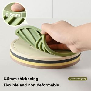 Hot Sale Multipurpose Silicone Coasters Place Drying Mat Heat Resistant Pot Trivet <b>Table</b> Pad Non-Slip Dining - Product Image 6