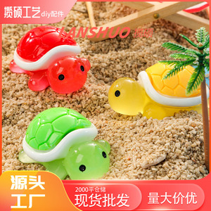 Adornos de Resina 3D de Tortuga de Dibujos Animados, Decoración de Animales en Miniatura para el Hogar, Colores Aleatorios - Product Image 3