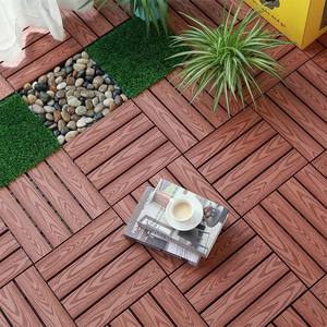 Durable Anti-Slip Waterproof WPC <b>Interlocking</b> Decking <b>Tiles</b> Outdoor Wood Plastic Composite Woodgrain <b>Tile</b> - Product Image 5