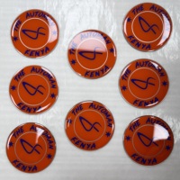 Pegatina 3D personalizada resina epoxi Nfc epoxi marca comercial Gel Logo pegatinas impermeable Metal cúpula epoxi pegatina