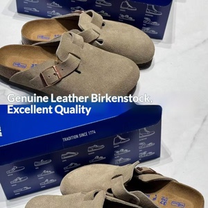 Sandalias de Cuero Genuino, Estilo 2026, Suela Gruesa de EVA, Punta Cerrada, Decoración Metálica, Estilo Retro Birks para Parejas - Product Image 3