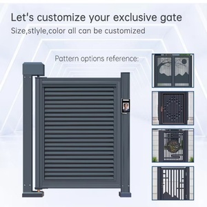 Puerta Automática Inteligente Personalizada de Fábrica, Impermeable, Oculta, de Aleación de Aluminio, con Apertura Lateral Eléctrica y Control por Tarjeta de Identificación - Product Image 4