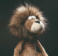 Lion en peluche personnalisé, jouet en peluche doux avec crinière moelleuse