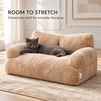 Multi-Pet Cloud Plüsch-Haustierbett für Hunde und Große Katzen mit Tiefem Rand, Gemütliches Hundebett mit Individuellem Logo OEM