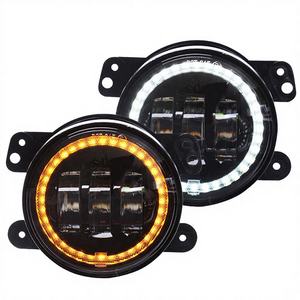 Feux antibrouillard LED personnalisés de 4 pouces, 30W, 12V, avec œil d'ange, remplacement du pare-chocs avant pour Wrangler, garantie de 12 mois - Product Image 3