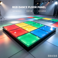 Écran LED interactif pour piste de danse P3.91, idéal pour mariages, scènes, DJ, clubs, discothèques et événements.