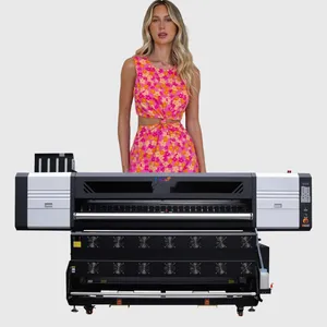 Máquina plotter do solvente eco de 1.9m, máquina de impressão da subolmação do tingimento