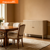 Buffet en bois de chêne massif, armoire de rangement moderne pour salle à manger, salon, cuisine