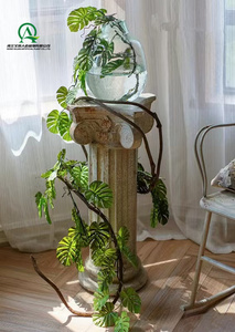 Guirlande de Palmier Tropical Monstera Artificielle en Plastique Tenture Murale Guirlande de Vigne <span class=keywords><strong>Lierre</strong></span> pour Toile de Fond de Mariage Arche Décoration Murale - Product Image 2