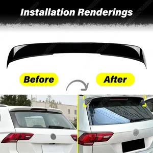 StarNav Pour Volkswagen MK2 2017 2018 2019 2020 2021 2022 2023 Kit de décoration latérale pour spoiler de toit arrière automobile - Product Image 3