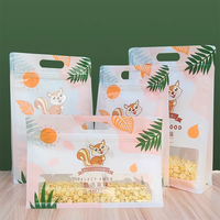 Sachet d'emballage plastique personnalisé avec impression de marque, anti-odeur, toucher doux, à fermeture éclair, pour café, noix, bonbons et aliments