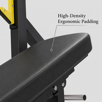 Bancs et supports d'entraînement robustes en métal pour la musculation, équipement de fitness commercial stable et sûr pour la presse pectorale inclinée
