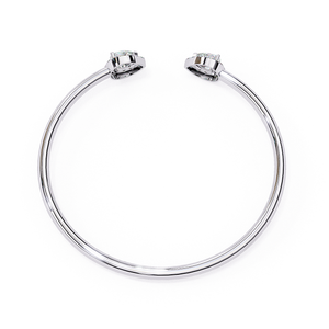 Bracelets en argent pour femmes, design simple et minimaliste, aspect brillant, bijoux élégants pour tous les jours, idée de cadeau de mariage - Product Image 4