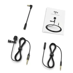 OEM Lapel Lavalier Vlogging Microphone Cell Mobile Phone Church Microfono Singing Clip On Broadcasting Mic