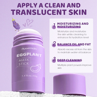 Oem Originele Huidverzorging Klei Masker Stick Reiniging Hydraterende Aubergine Masker Stick Mee-Eter Verwijderaar Groen Masker Stick Voor Gezicht