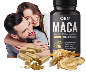 Capsules de Safran et Maca Noire Biologiques et Naturelles à Marque Blanche pour Adultes – Soutien Énergétique, Aliment Santé, Approvisionnement en Gros Certifié - Product Image 3