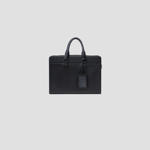Maletín de Cuero Saffiano Impermeable con Asa de Cuero Oxford, Bolsa de Almacenamiento de Documentos con Cierre, Maletín para Conferencias - Product Image 4
