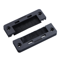 Plaque d'entrée de câble en nylon KEL-BES avec joint brosse, cadre de passage de câbles anti-poussière pour armoire avec connecteur pour câblage réseau Ethernet
