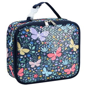 Children School Bag Kids School Bags And Nice Portable Butterfly Pattern Picnic Bags Tote Cooler Kids School Lunchbox