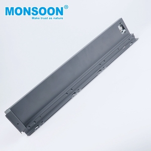 Glissière de tiroir dissimulée à extension unique <span class=keywords><strong>pour</strong></span> armoires de cuisine, conception à ouverture par pression et fixation par goupille, <span class=keywords><strong>pour</strong></span> usage en restauration et hôtellerie - Product Image 3