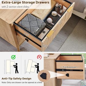 ตู้เก็บเอกสารแบบ<span class=keywords><strong>ล</strong></span>ิ้นชัก 2 ชั้น ขนาด 30 นิ้ว รุ่น T4TREAM พร้อมอุปกรณ์ป้องกันการ<span class=keywords><strong>ล</strong></span>้ม สีไม้โอ๊คธรรมชาติ สำหรับเฟอร์นิเจอ<span class=keywords><strong>ร์</strong></span>ห้องนอน เครื่องพิมพ์ และเอกสาร - Product Image 4