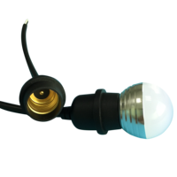 Connecteurs de support de lampe étanches IP67/IP68 en plastique et cuivre E27 pour systèmes d'énergie solaire et applications d'éclairage LED