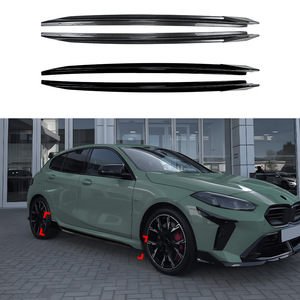 Amp-Z Side Skirt Spoiler Piano Black Carbon Fiber Texture For Bmw 1 Series F70 M Sport 2025+ Body Kit Modification - Product Image 1