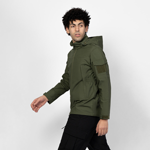 Chất Lượng Cao Chim Ưng Chiến Thuật Áo Khoác Cho Nam Giới Màu Xanh Lá Cây Ranger Áo Khoác Với Mui Xe Cổ Áo - Product Image 2