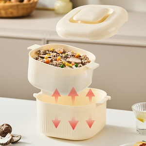 Contenedor Creativo a Prueba de Fugas para Preparar Comidas Saludables para Llevar, Caja Cuadrada Compacta para Alimentos Bajos en Azúcar - Product Image 4