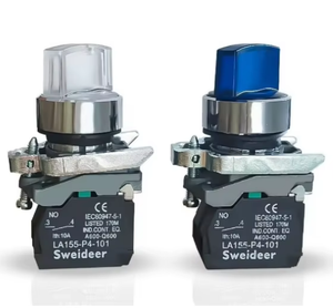 Işıklı kontrol düğmesi ile XB4/P4Precision-Adjustment döner seçici anahtarı, 2 vitesli/3 vitesli dişli, çoklu gösterge rengi - Product Image 6