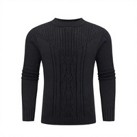 Nouveau style – Pulls tricotés ajustés à col rond pour homme, collection printemps, haute qualité, coupe slim, couleur unie, 100 % polyester