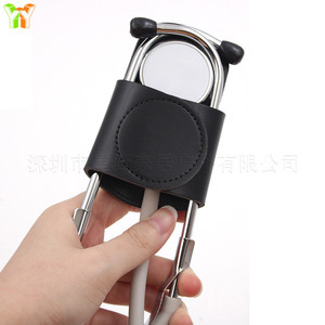 Étui pour stéthoscope médical Yuetsu, 200mm x 105mm, housse de rangement en cuir à fixation sur la taille pour médecins et infirmières - Product Image 5