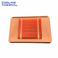 Heatsink Sirip Berlubang Aluminium Tembaga Pipa Panas Dimensi Kustom untuk Server AI GPU Peralatan Telekomunikasi