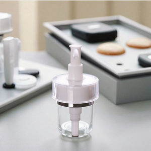 Fuyun 120ml/200ml PET plástico loção bomba garrafa branca e prata para blush e pó solto pronto para enviar - Product Image 3