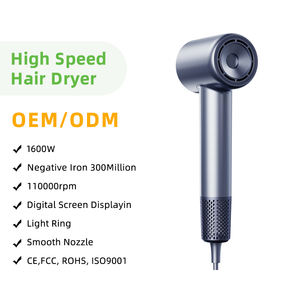 Nouvelle Arrivée Brosse Sèche-<span class=keywords><strong>Cheveux</strong></span> Ionique Lissante et Bouclante 3 Vitesses 1600W Usage Hôtelier avec Buse Concentrante Sèche-<span class=keywords><strong>Cheveux</strong></span> de Voyage - Product Image 1