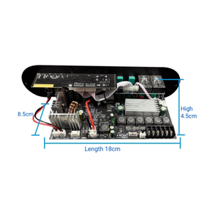 Mini carte d'<span class=keywords><strong>amplificateur</strong></span> domestique haute puissance 2.1 canaux 100W + 50W X 2 pour Bluetooth USB TF avec double entrée micro <span class=keywords><strong>HiFi</strong></span> FM <span class=keywords><strong>Tuner</strong></span> Radio - Product Image 5